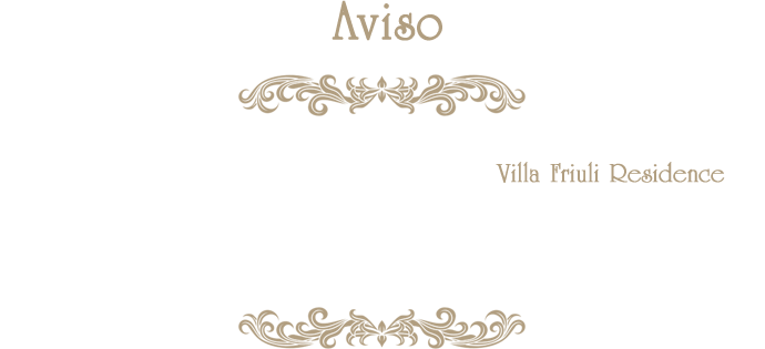 Aviso: em decorrência da Pandemia de Covid, a Pousada Villa Friuli só voltará a funcionar a partir de 20 de dezembro de 2021